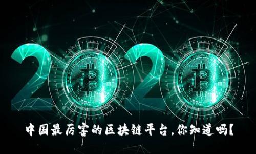 中国最厉害的区块链平台，你知道吗？