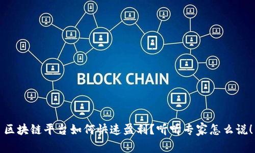 区块链平台如何快速盈利？听听专家怎么说！