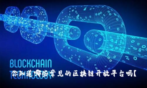 你知道哪些常见的区块链开放平台吗？